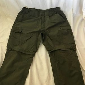 Green hiking pants